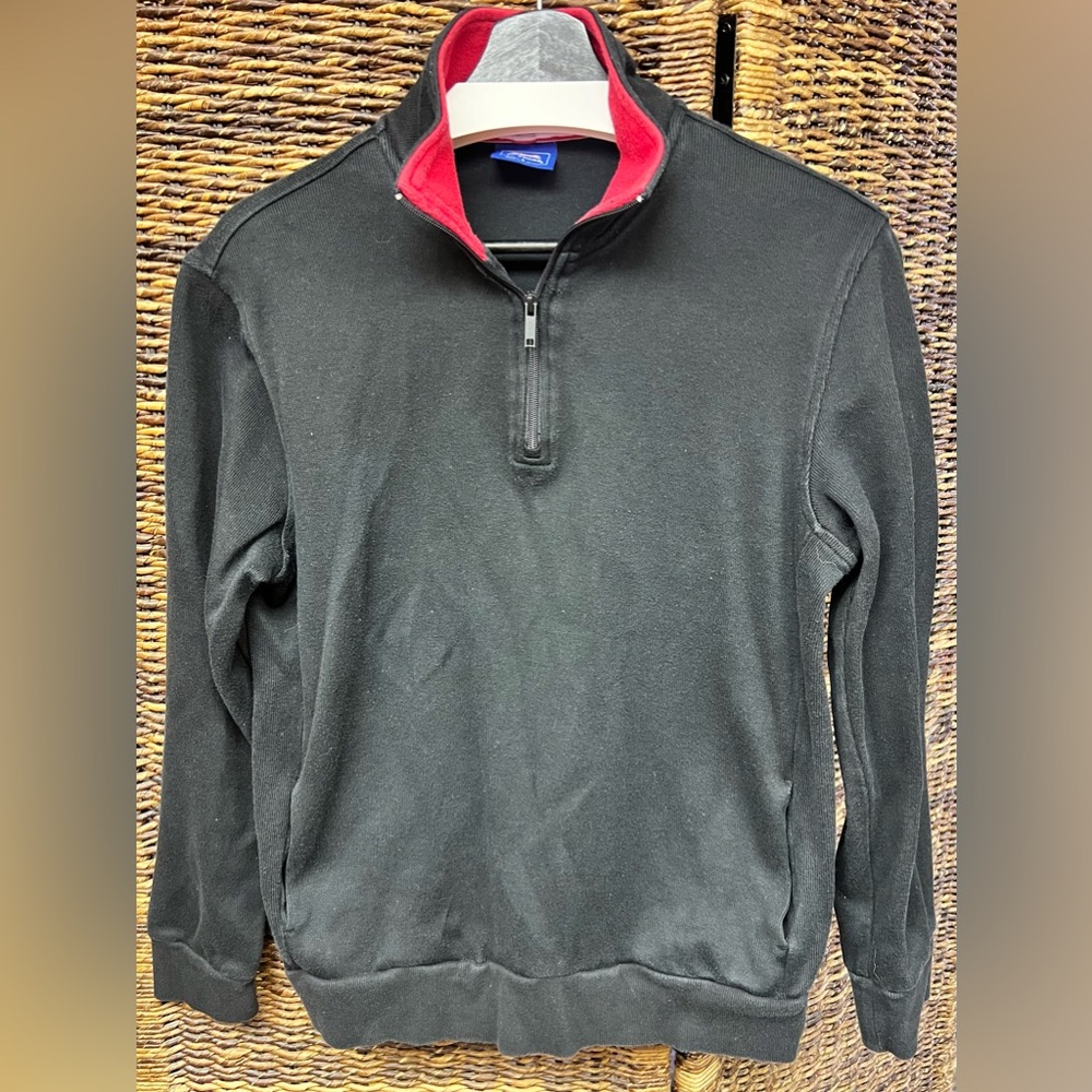 Le Tigre-Black and‎ Red Men's Sweater, some fade, Size: Small